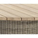 Riviera 60 X 30 inch Natural / Taupe Outdoor Dining Table